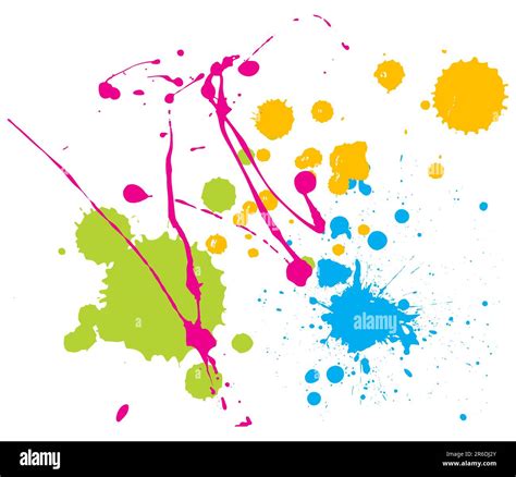 vector color paint splashes Stock Vector Image & Art - Alamy
