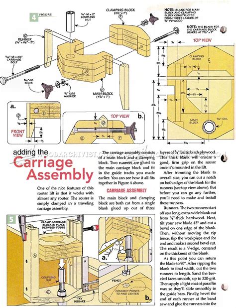 Router Table Lift Plans • WoodArchivist
