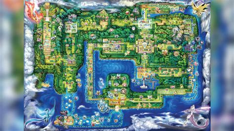 Pokémon regions from every game