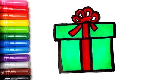 How To Draw A Christmas Present 🎄 - YouTube