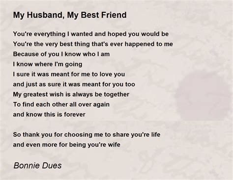 Love My Husband Poems