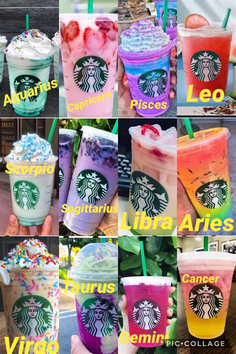 Starbucks Astrology Drink Chart - Chart Examples