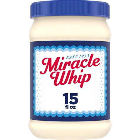 Amazon.com : Miracle Whip Mayo-like Dressing, 15 fl oz Jar : Grocery & Gourmet Food