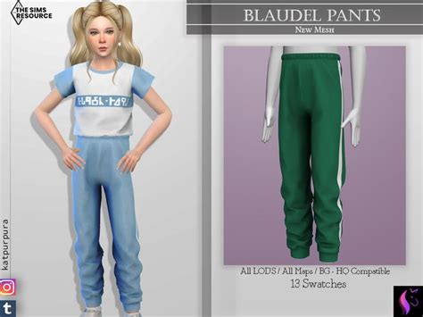 KaTPurpura's Blaudel Pants in 2024 | Sims 4 toddler, Sims 4 clothing, Sims