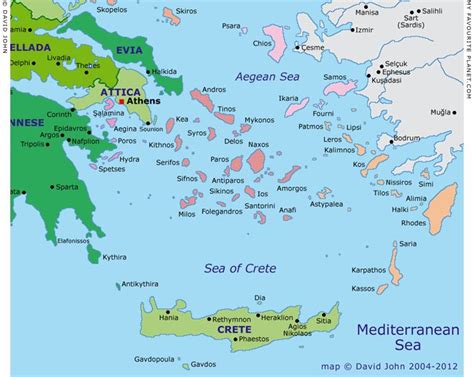 Map of the Dodecanese and the Southern Aegean islands at My Favourite ...