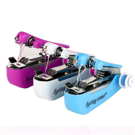 Household Mini Manual Sewing Machine Portable Small Pocket size Sewing ...