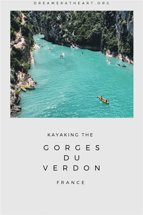 Kayak The Gorges Du Verdon France - Dreamer at Heart