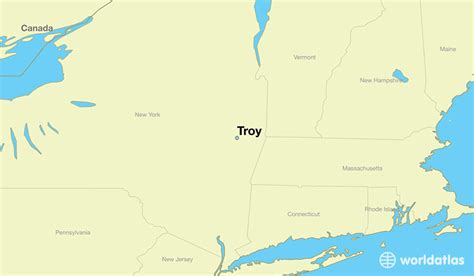 Map Of Troy New York | Tourist Map Of English