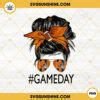 Cleveland Browns Game Day Messy Bun PNG, Football Mom PNG, Browns Football NFL PNG Digital File
