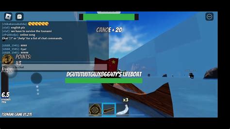 Roblox tsunami game - YouTube