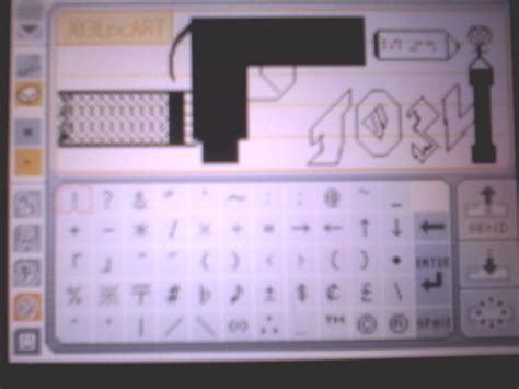 PictoChat ASCII Gun Art by xJ03Lx on DeviantArt