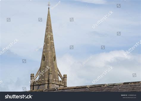 Gothic Architecture Church Spire On Blue Stock Photo 1438886546 ...