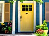 Pictures of Yellow Entrance Doors