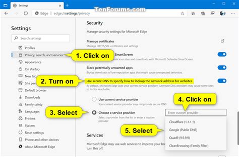 How to Enable or Disable DNS over HTTPS (DoH) in Microsoft Edge | Tutorials