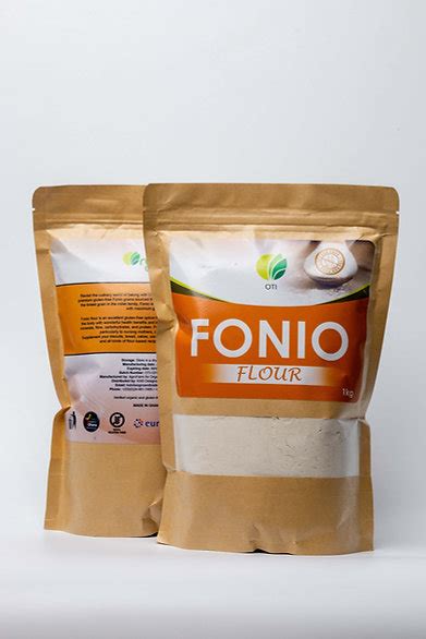 OTI 100% Gluten-free precooked white fonio flour 1kg - Solarben Foods