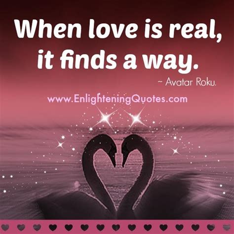 When Love is Real - Enlightening Quotes