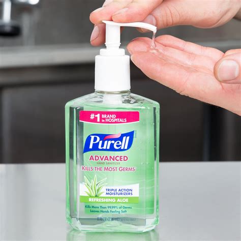 Purell® 9674-12 Advanced with Aloe 8 oz. Gel Instant Hand Sanitizer - 12/Case