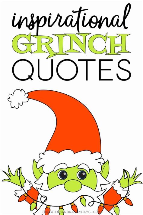 Inspirational Grinch Quotes for Christmas