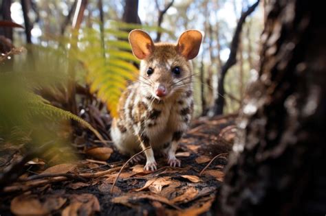 Premium Photo | A quoll in the natural habitat