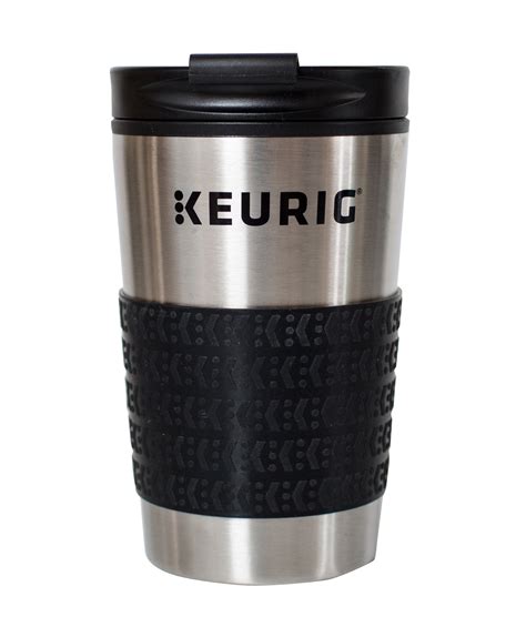 Keurig® 12oz Stainless Steel Insulated Coffee Travel Mug, Fits Under Any Keurig® K-Cup Pod ...