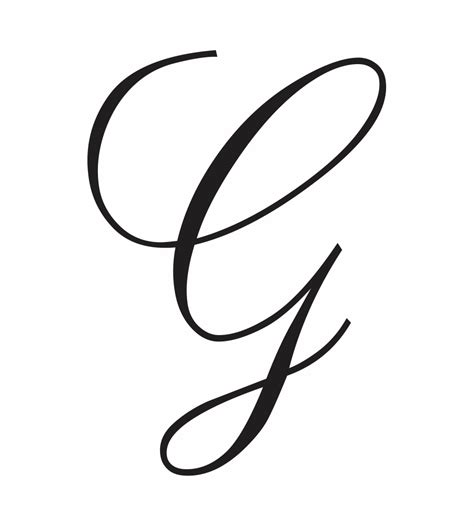 Uppercase g Cursive - Psfont tk