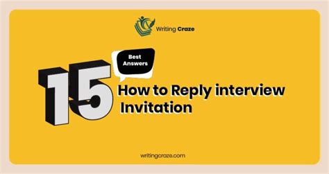 How to Reply Interview Invitation [15 Examples] - Writing Craze