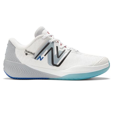 New Balance 996v5 (D) Mens Pickleball Shoe - White/Grey/Blue | Tennis Shop