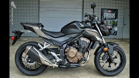 2016 Honda CB500F Naked Sport Bike | Motorcycle Walk-Around Video (500cc) | Matte Black Metallic ...