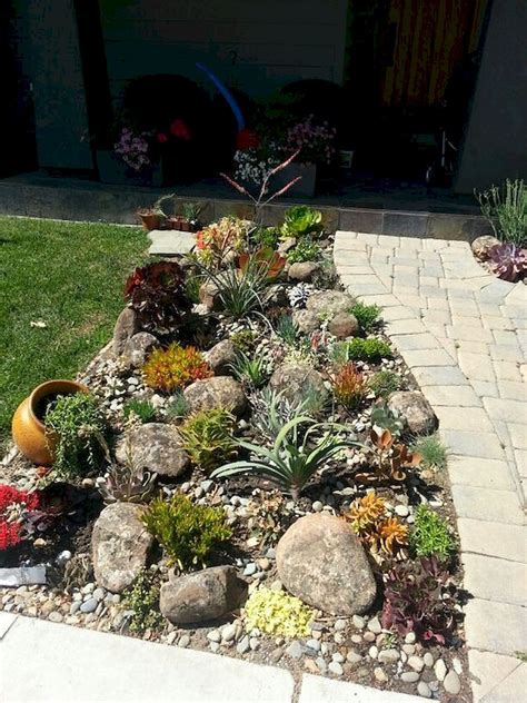 70 Genius Low Maintenance Rock Garden Design Ideas for Frontyard and Backyard | Rock garden ...