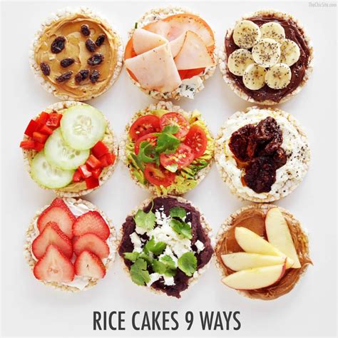 Rice Cakes 9 Ways - Rachel Hollis | Rice cake snacks, Snacks, Healthy snacks