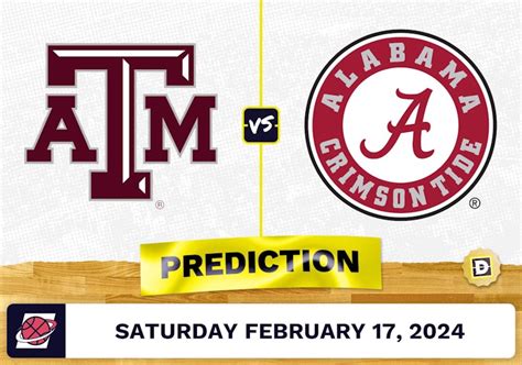 Texas A&M vs. Alabama Prediction, Odds, College Basketball Picks [2/17 ...