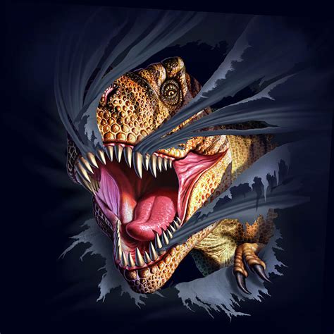 T-Rex Terror Digital Art by Jerry LoFaro - Fine Art America