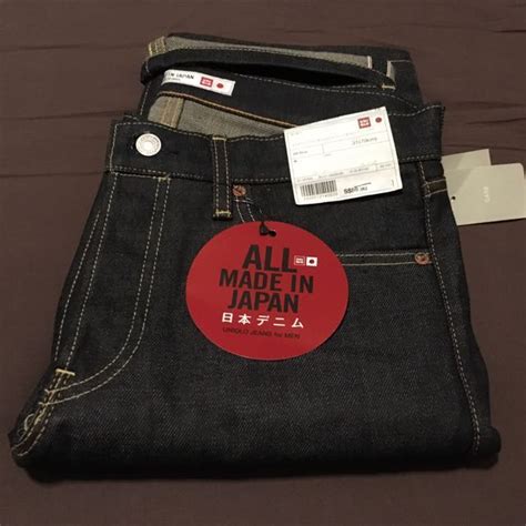 RARE Uniqlo All-Made-in-Japan Raw/Selvedge Denim Jeans (BNWT), Men's ...