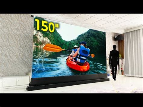 150 Inch Electric Floor Rising ALR Rollable Projector Screen From ...