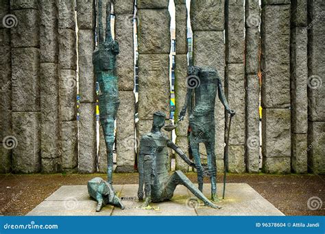 The Famine Memorial in St. Stephen`s Green, Dublin, Ireland Editorial Stock Image - Image of ...