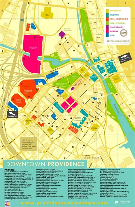 Providence tourist map