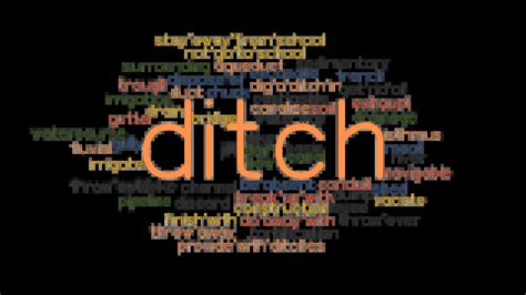 DITCH: Synonyms and Related Words. What is Another Word for DITCH ...