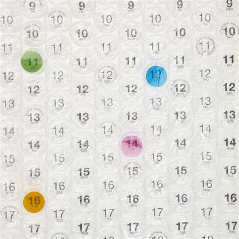 Bubble Wrap Calendar | Wall Decor | Uncommon Goods