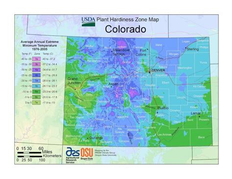 Colorado USDA Plant Hardiness Zone Map - Ray Garden Day