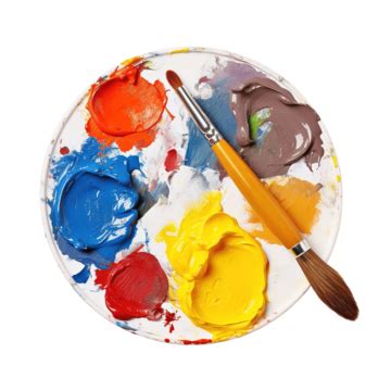 Paint Palette And Brush, Paint, Palette, School PNG Transparent Image and Clipart for Free Download