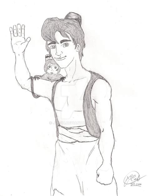 Aladdin and Abu by Jus3h on DeviantArt