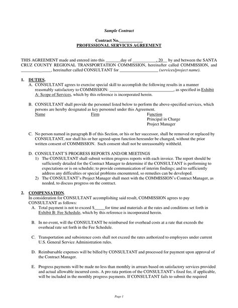 Service Agreement Contract - 11+ Examples, Format, Pdf, Tips