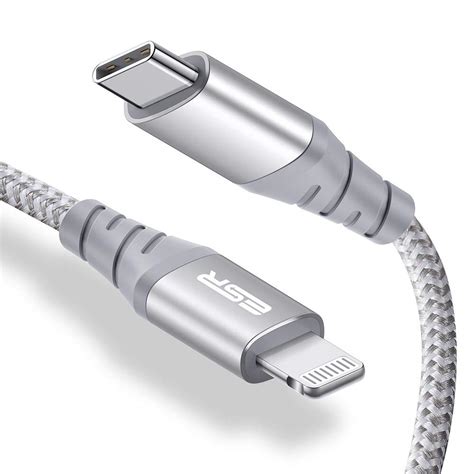 ESR Lightning Cable - iPhone Cable USB C [Apple MFi Certified-2M ...