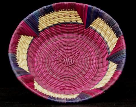 Basket hand made from dyed raffia Palm leaves | Raffia palm, Handmade, Etsy