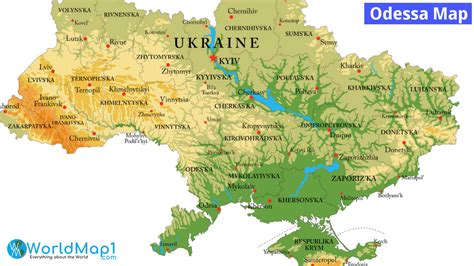 Odessa Map - Ukraine