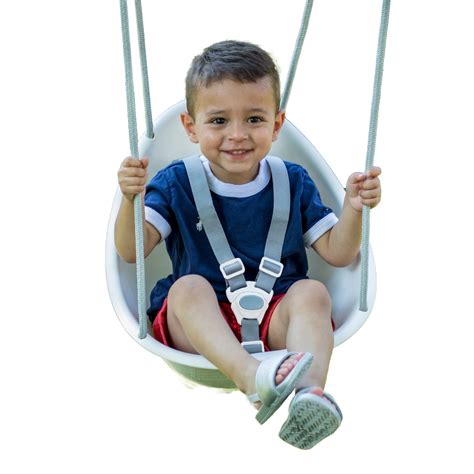 Swurfer Coconut Toddler Swing – Comfy Baby Swing Outdoor, 3- Point Adjustable Safety Harness ...