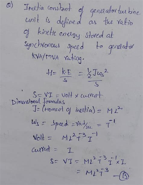 [Solved] Prroof that the unit of inertia constant is second? H=(kinetic... | Course Hero