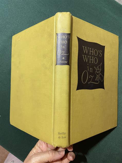 WHO'S WHO IN OZ Jack Snow Wizard of Oz 1954 1st Edition Book ...