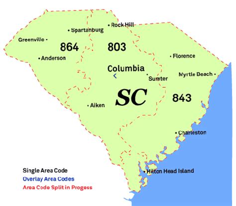 South Carolina County Map With Zip Codes