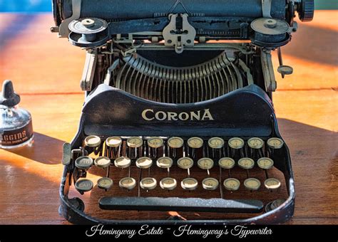 Hemingway's Typewriter Photograph by Roberta Kayne - Pixels